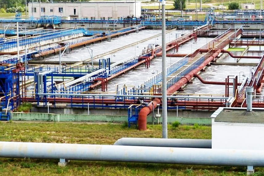 U-shaped sealing knife gate valves SG73-A bidirectional were used for wastewater treatment plant in Minsk, Belarus