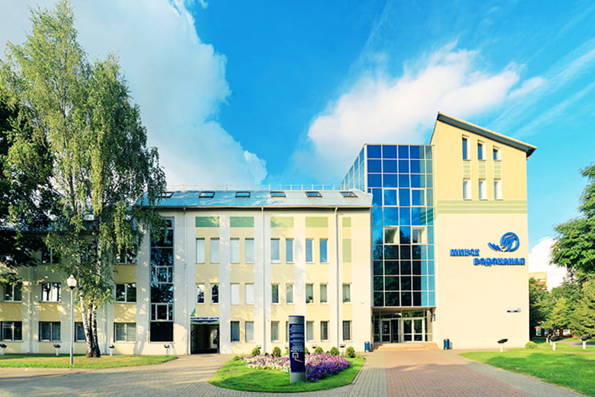 Flanged double eccentric butterfly valve SB42 were used Water Supply Network in Minsk, Belarus