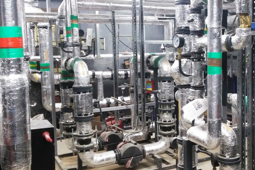 Flanged forged steel globe valve SGL41-F were used for a steam pipeline of power plant in Ekaterinburg, Russia
